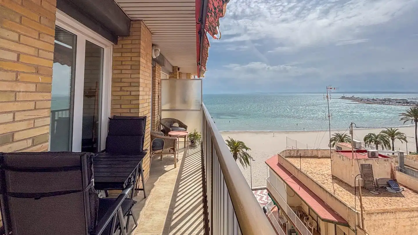 Terrasse von Wohnung zum Verkauf in Santa Pola mit Klimaanlage und Terrasse