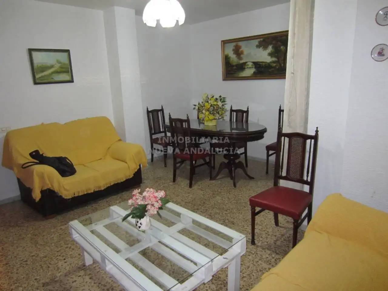Sala de estar de Piso de alquiler en Almería con Terraza y Amueblado
