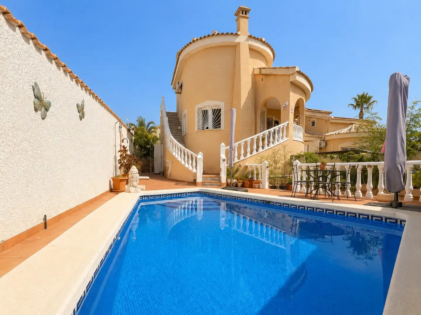 Piscina de Casa o xalet en venda en Rojales amb Aire condicionat, Jardí privat i Terrassa