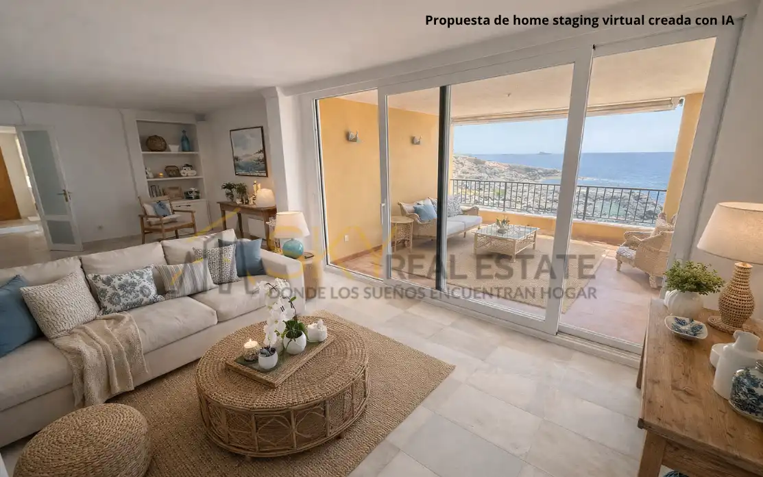 Living room of Flat for sale in Calvià  with Air Conditioner, Terrace and Balcony