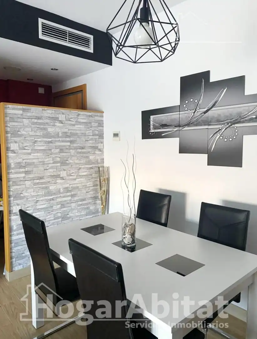 Dining room of Flat for sale in Torrent  with Air Conditioner, Heating and Private garden