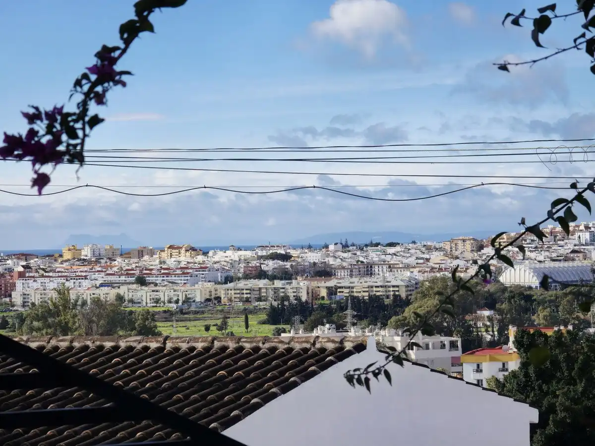 Vista exterior de Casa adosada en venta en Marbella con Jardín privado y Terraza
