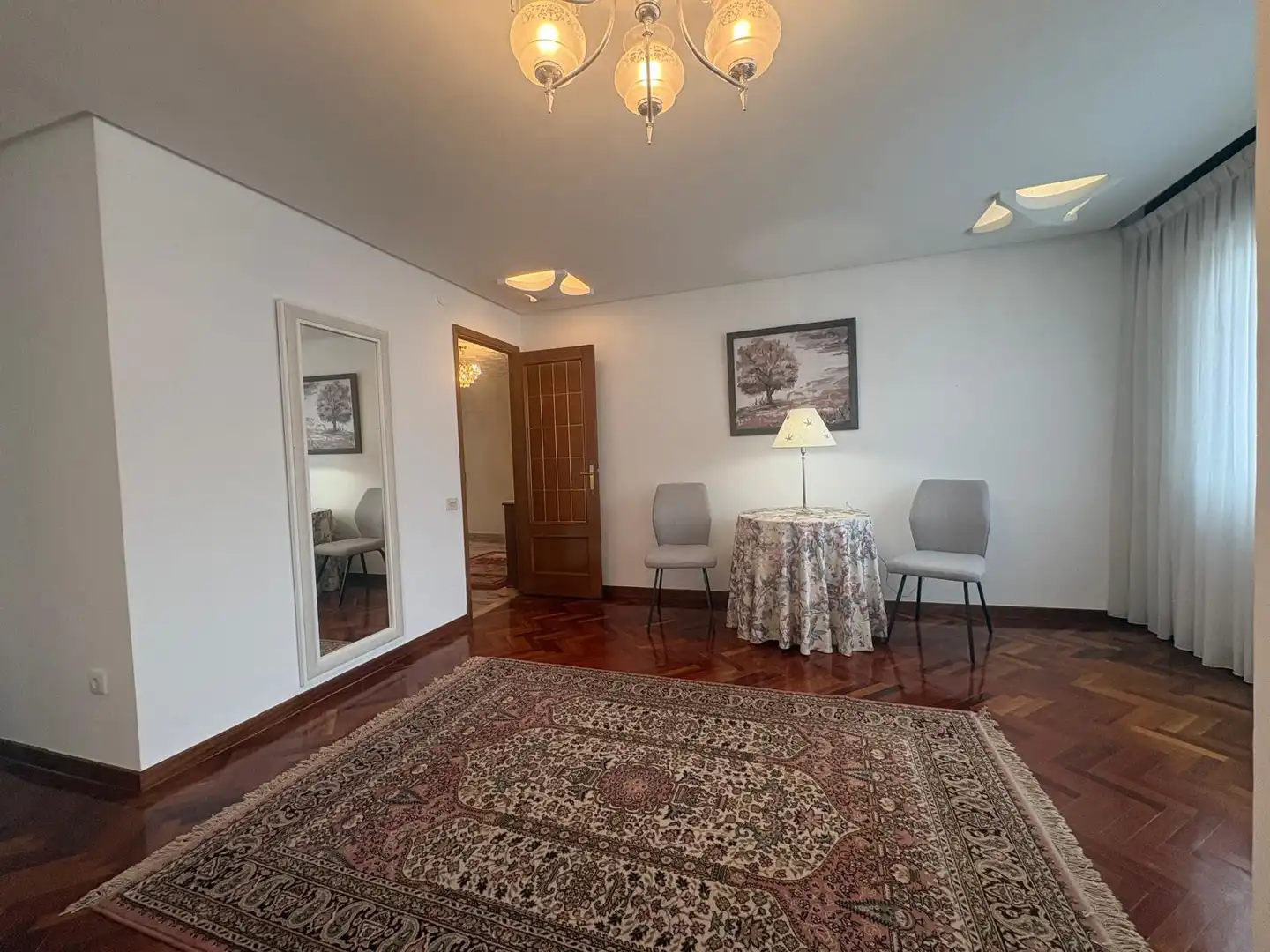 Sala d'estar de Pis de lloguer en Lugo amb Calefacció, Terrassa i Moblat