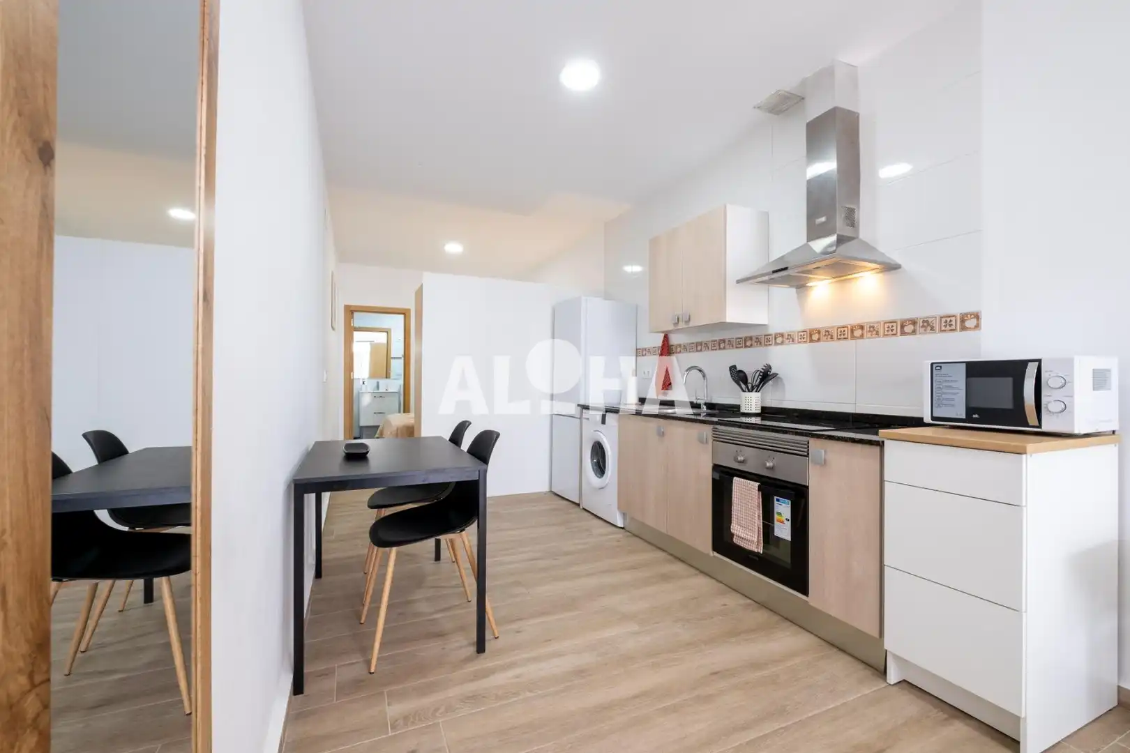 Kitchen of Apartments for rent in Moncada  with Air Conditioner, Heating and Furnished