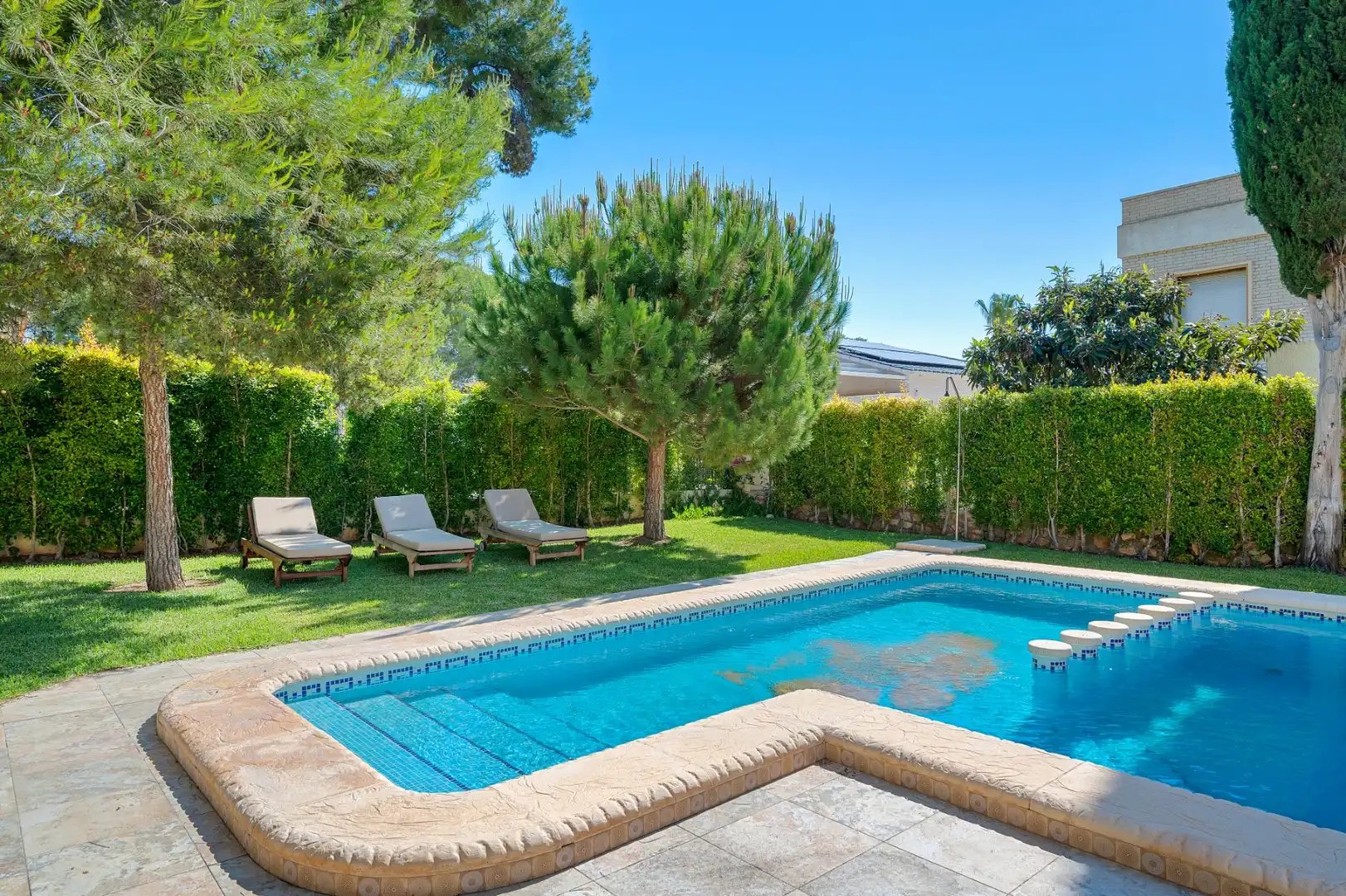 Piscina de Finca rústica en venda en Orihuela amb Aire condicionat, Jardí privat i Terrassa