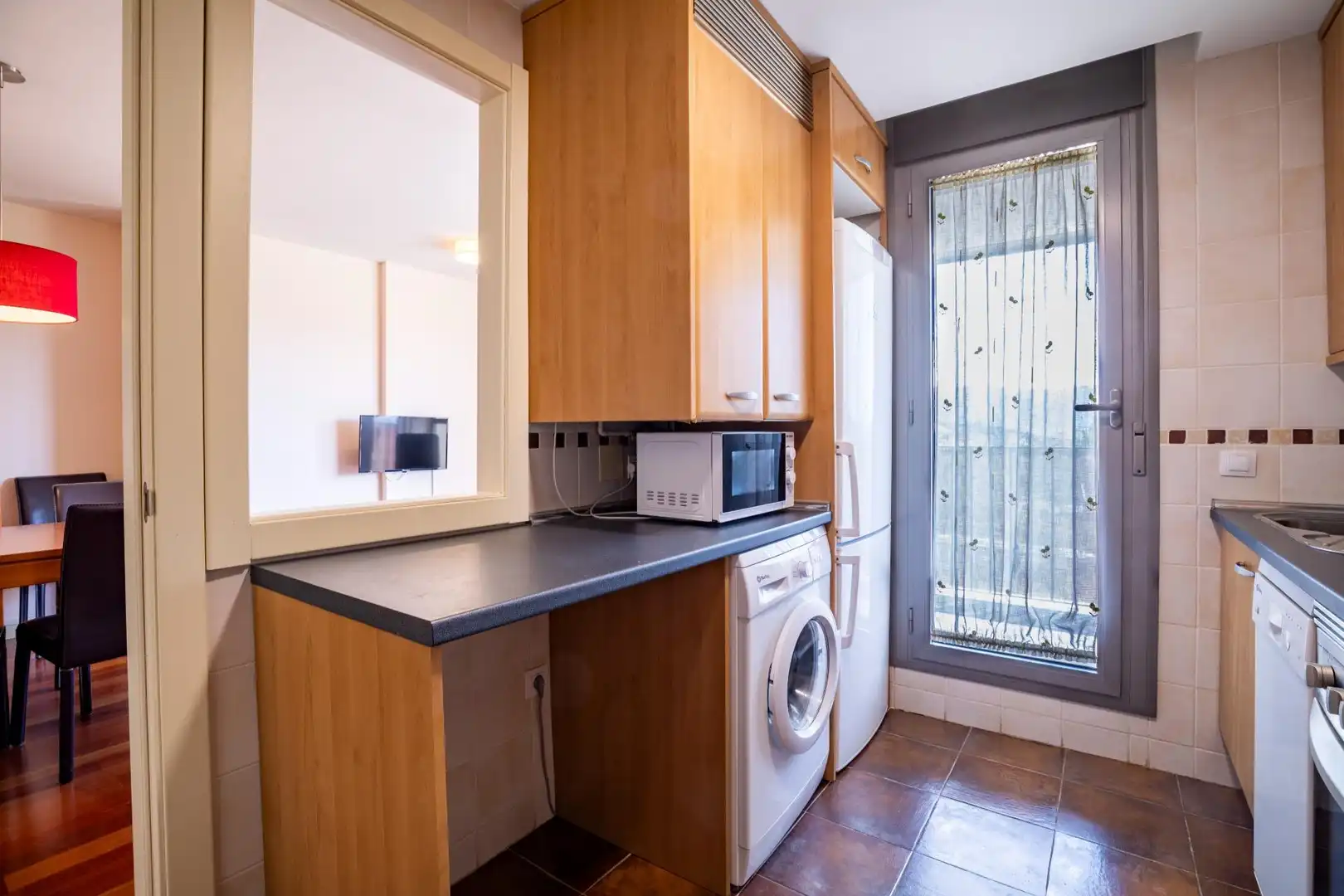 Küche von Wohnung zum Verkauf in Sabiñánigo mit Heizung, Parkett und Terrasse