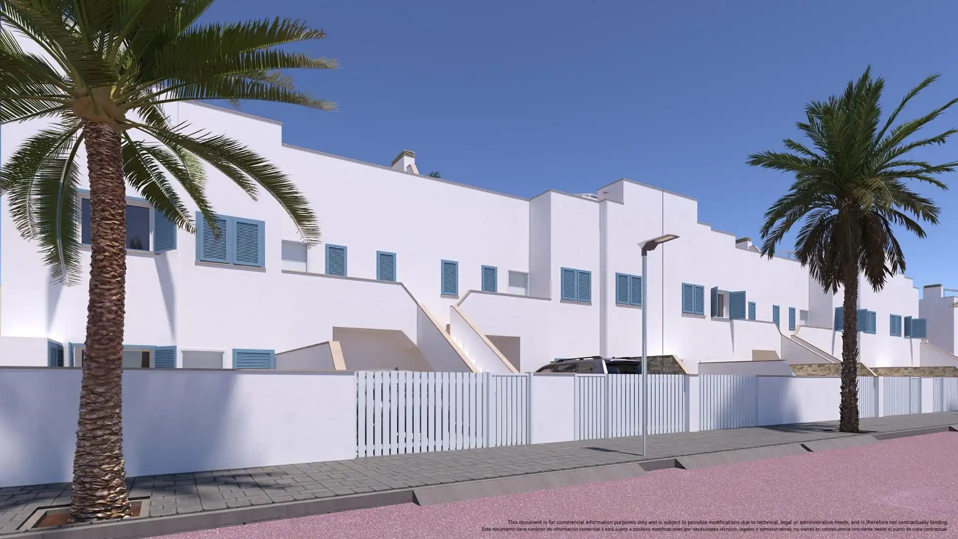 Vista exterior de Casa o chalet en venta en Pilar de la Horadada con Jardín privado, Terraza y Piscina comunitaria