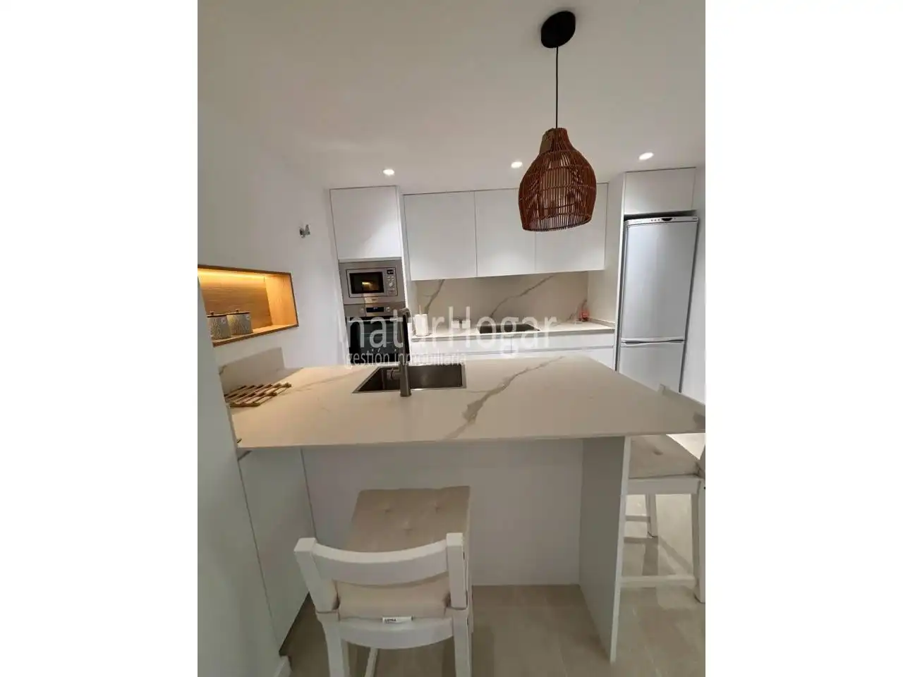 Cocina de Apartamento de alquiler en Canet d'En Berenguer con Aire acondicionado, Amueblado y Piscina comunitaria