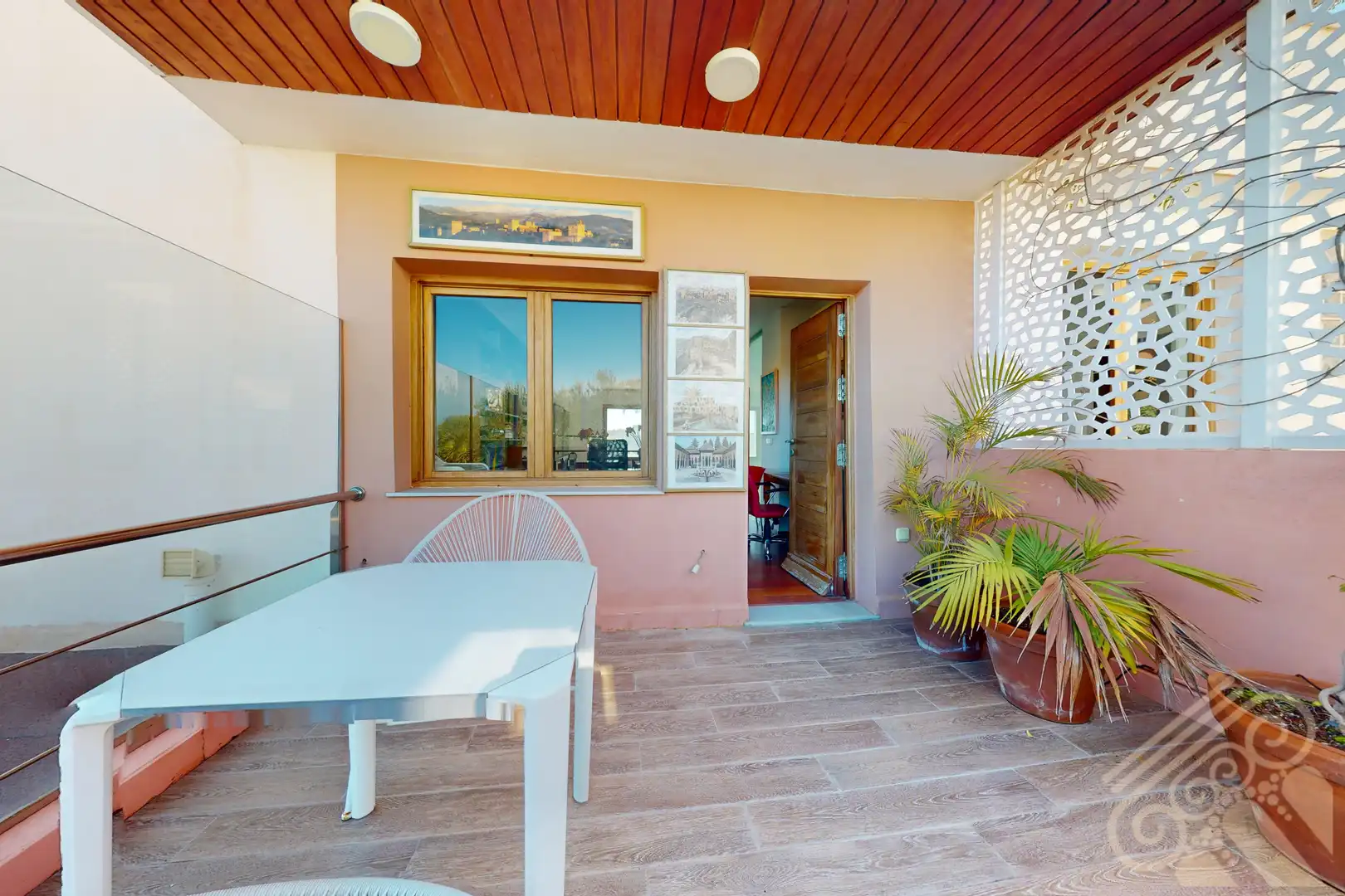 Terraza de Casa o chalet en venta en Mojácar con Aire acondicionado, Jardín privado y Parquet