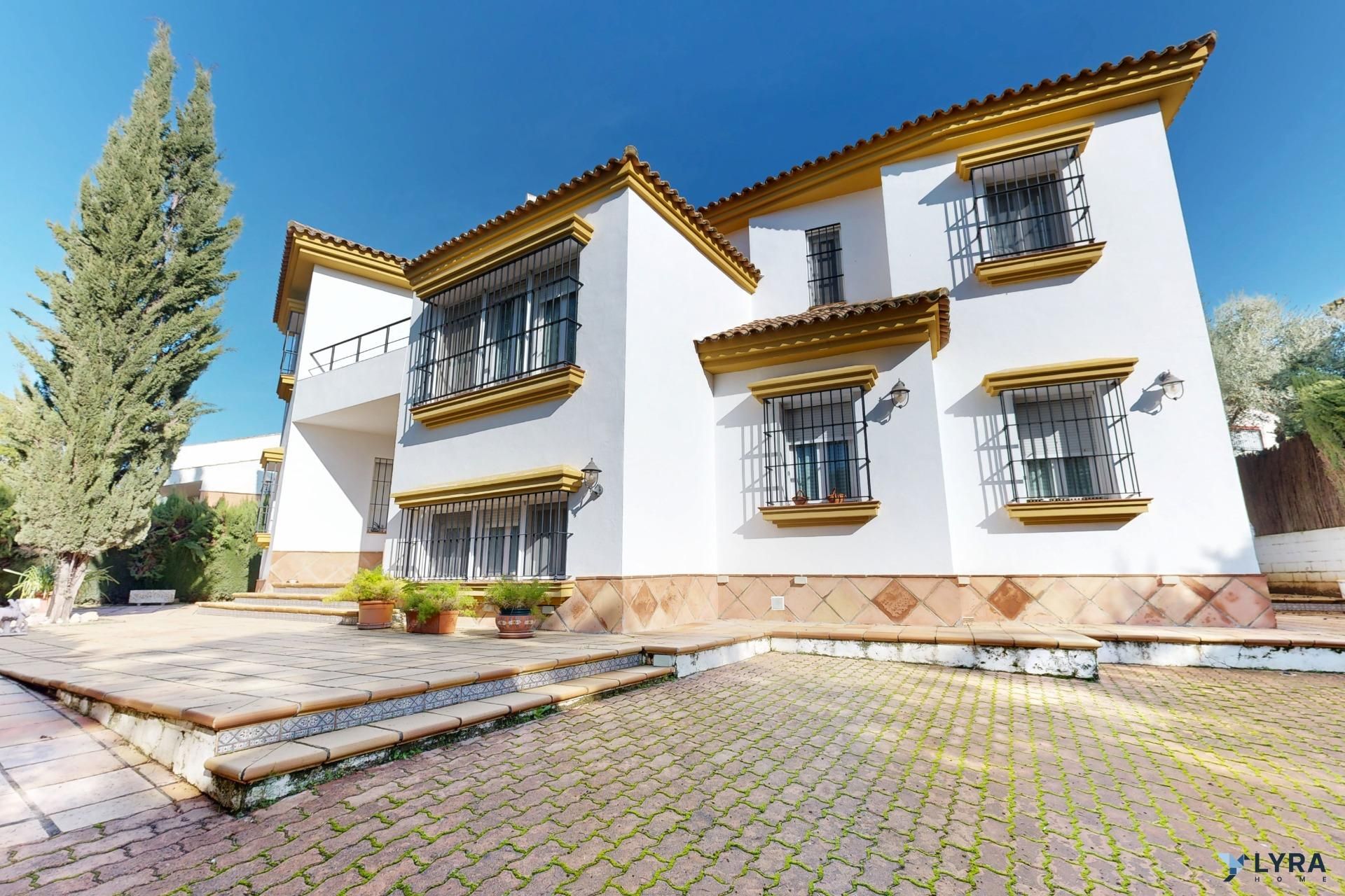 Vista exterior de Casa o chalet en venta en Bormujos con Aire acondicionado, Jardín privado y Terraza