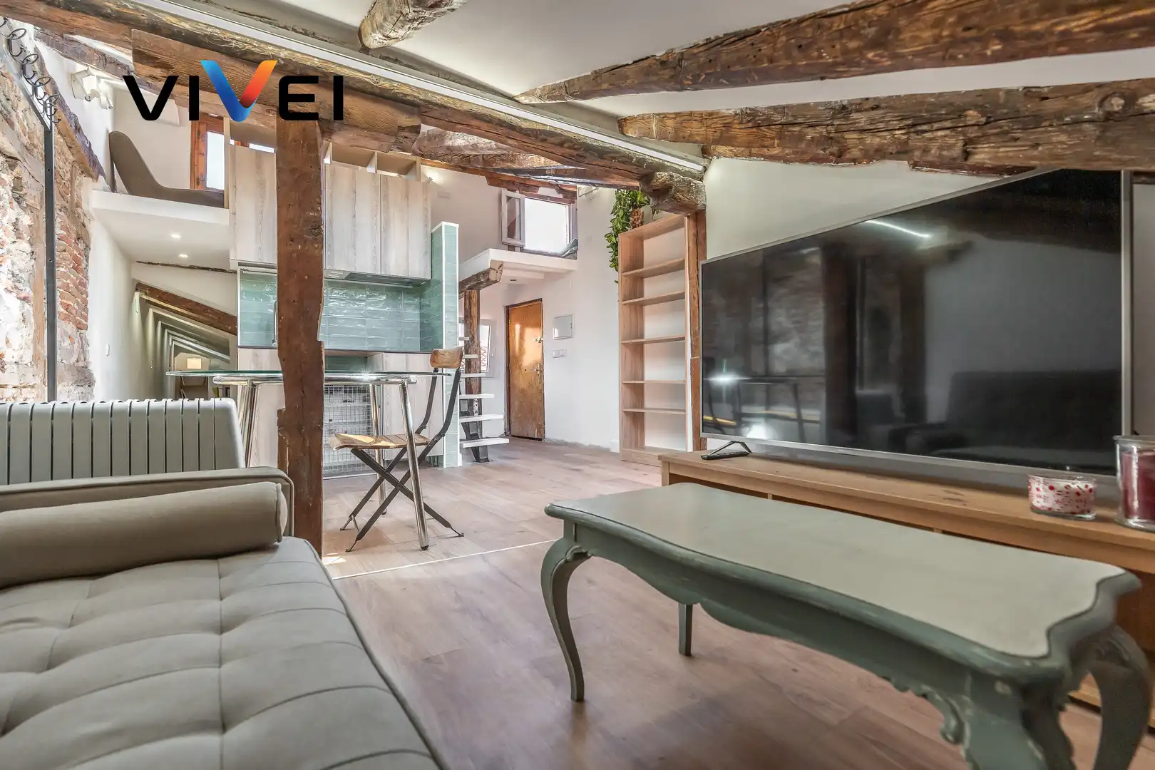 Sala de estar de Ático en venta en Madrid con Calefacción y Terraza