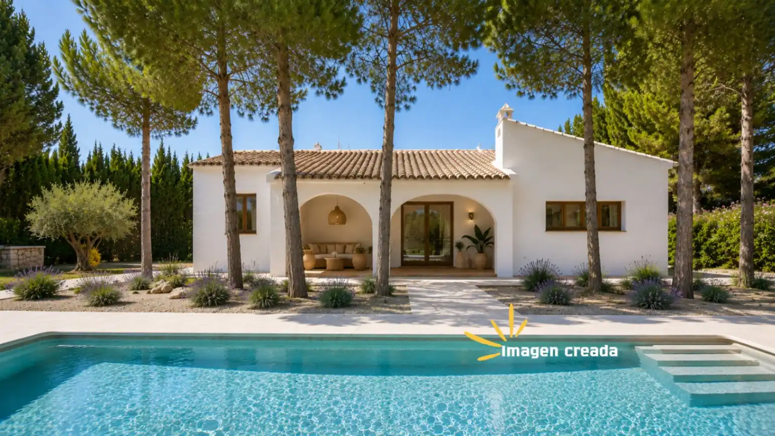 Vista exterior de Casa o xalet en venda en Jávea / Xàbia amb Jardí privat, Terrassa i Piscina