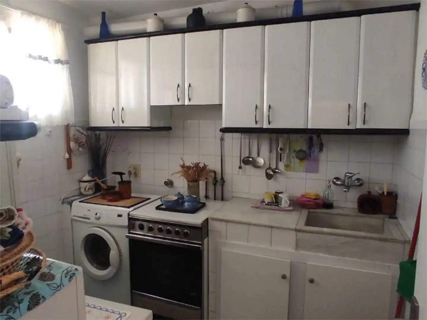 Küche von Wohnung zum Verkauf in Trespaderne mit Parkett, Möbliert und Balkon