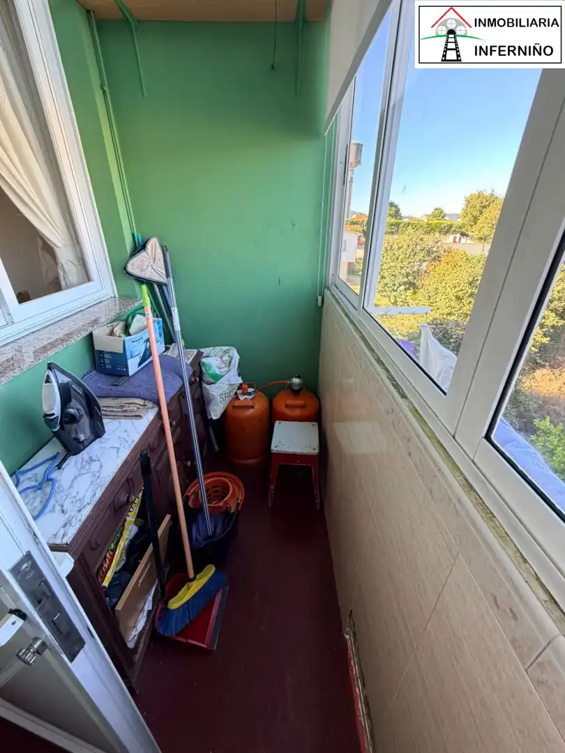 Balcony of Flat for sale in A Malata - Catabois - Ciudad Jardín
