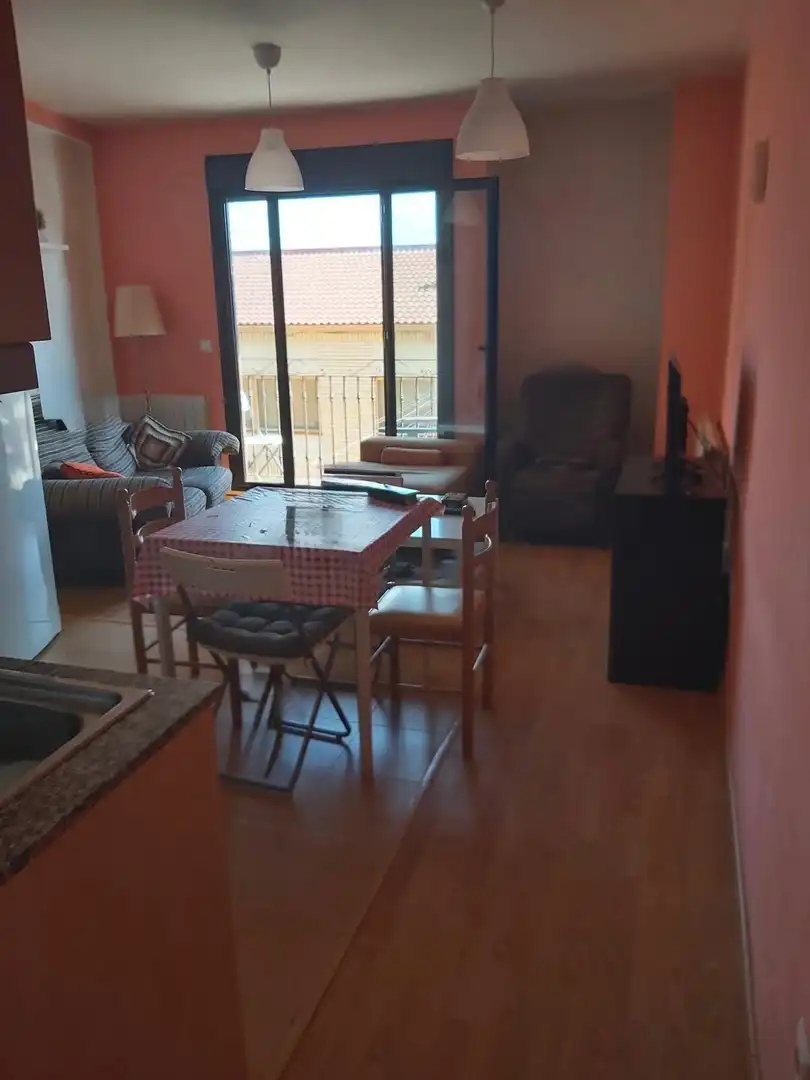 Wohnzimmer von Wohnung zum Verkauf in Pedrola mit Heizung, Parkett und Terrasse