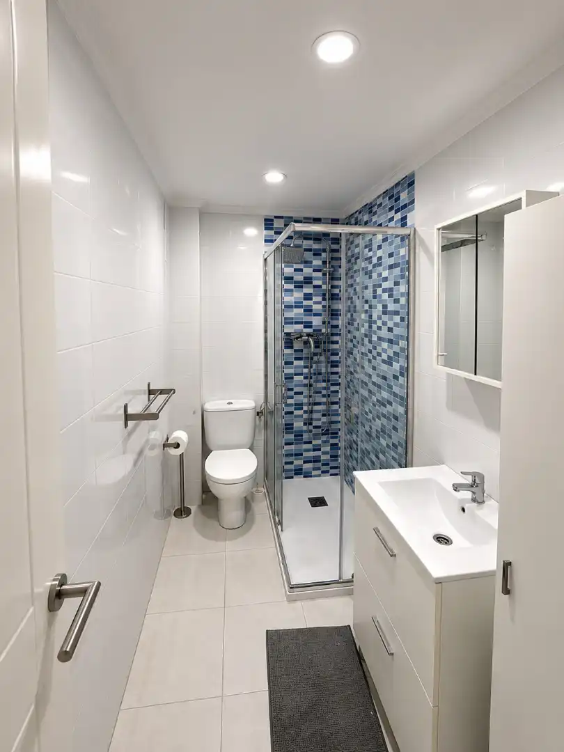 Baño de Piso de alquiler en Santander con Calefacción, Amueblado y Horno
