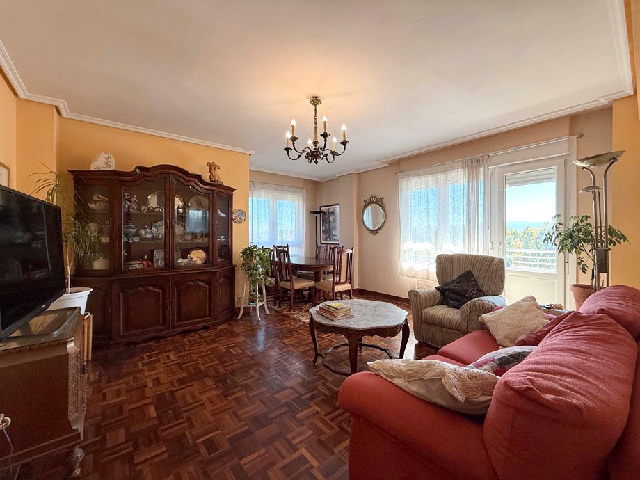 Living room of Flat for sale in Vitoria - Gasteiz  with Heating, Parquet flooring and Terrace