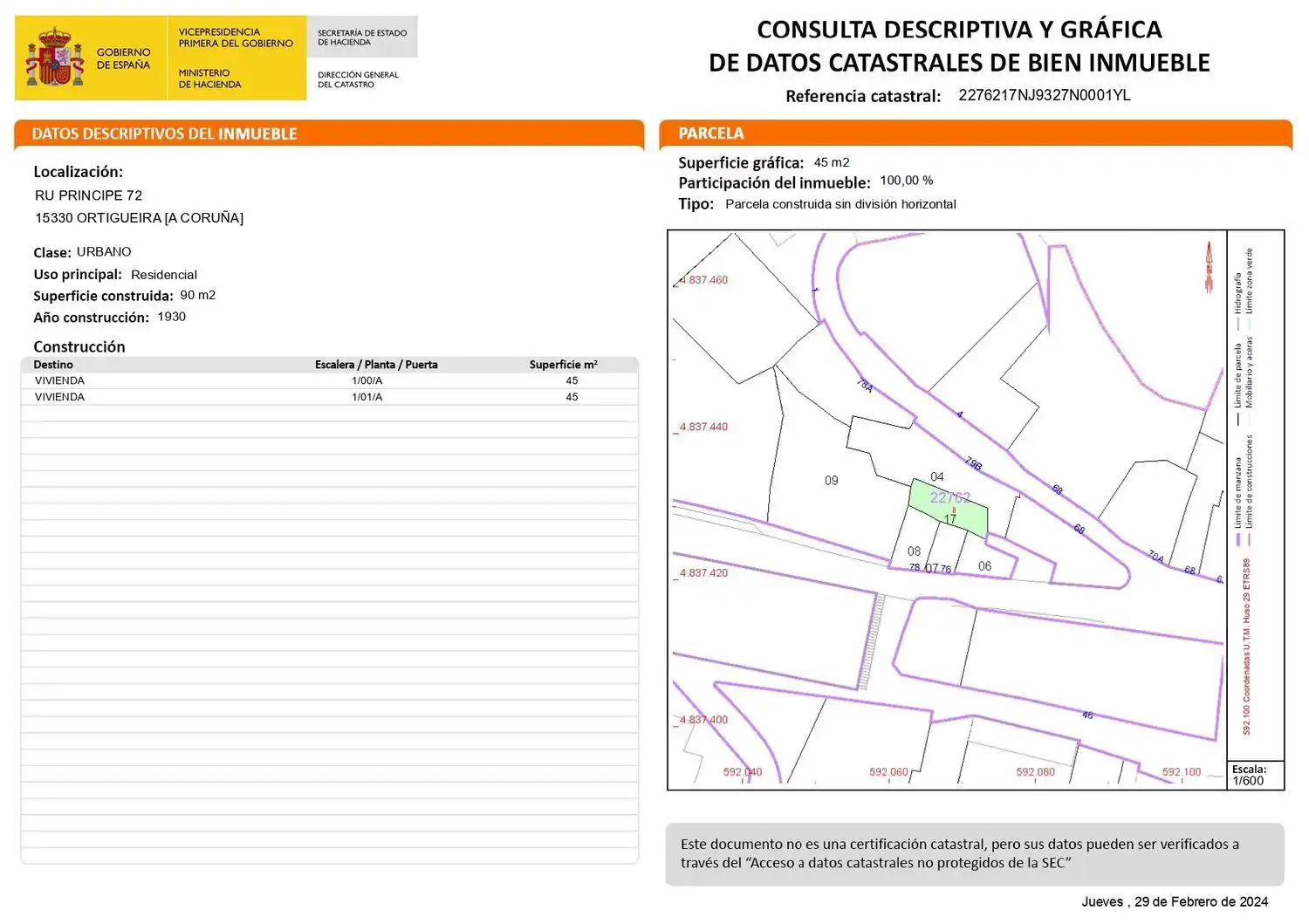 Vista exterior de Casa o xalet en venda en Ortigueira amb Jardí privat i Terrassa