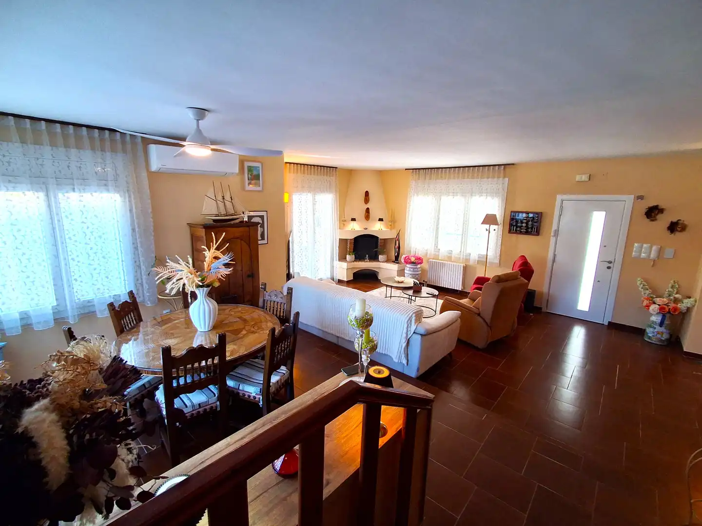 Wohnzimmer von Haus oder Chalet zum Verkauf in Mont-roig del Camp mit Klimaanlage, Heizung und Privatgarten