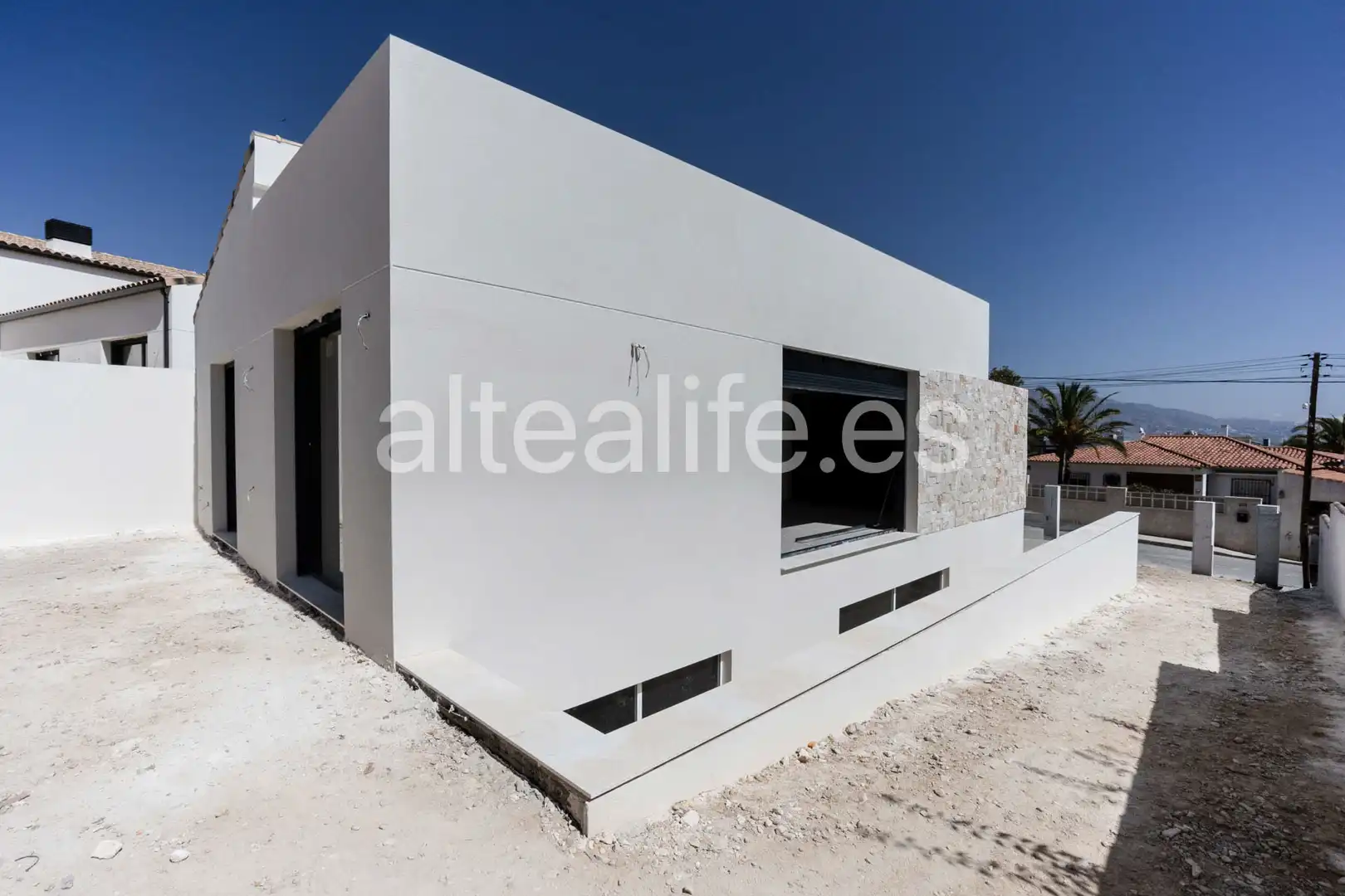 Vista exterior de Casa o chalet en venta en La Nucia con Aire acondicionado, Calefacción y Jardín privado