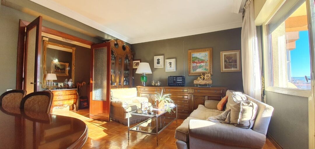 Living room of Flat for sale in  Pamplona / Iruña  with Heating, Terrace and Storage room