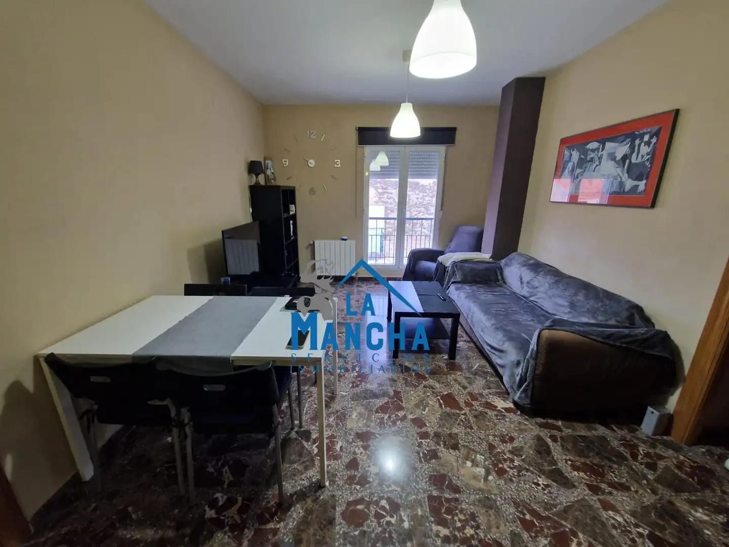 Living room of Flat for sale in Chinchilla de Monte-Aragón  with Heating, Terrace and Storage room