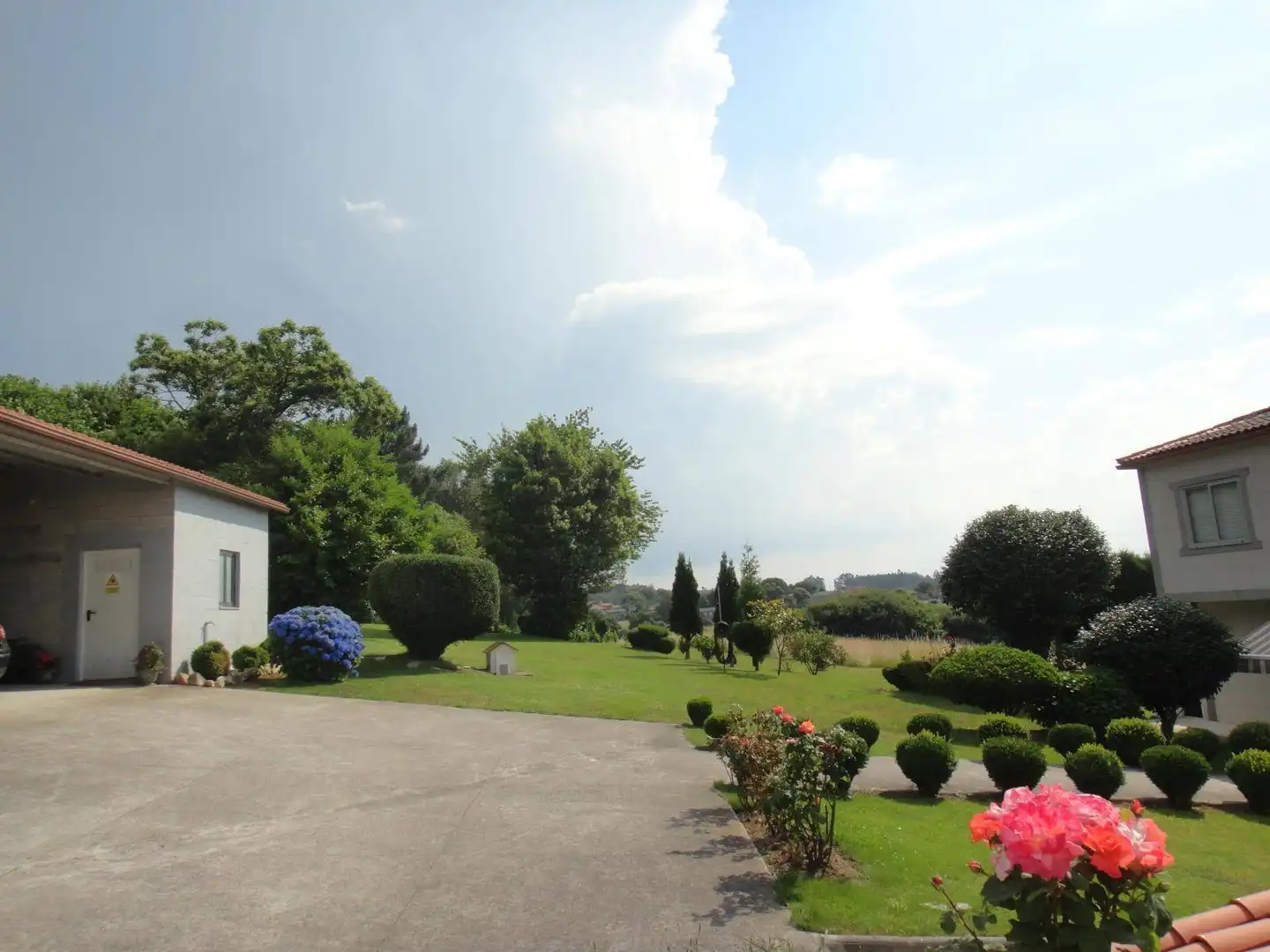 Jardín de Casa o chalet en venta en Ordes con Terraza, Trastero y Amueblado