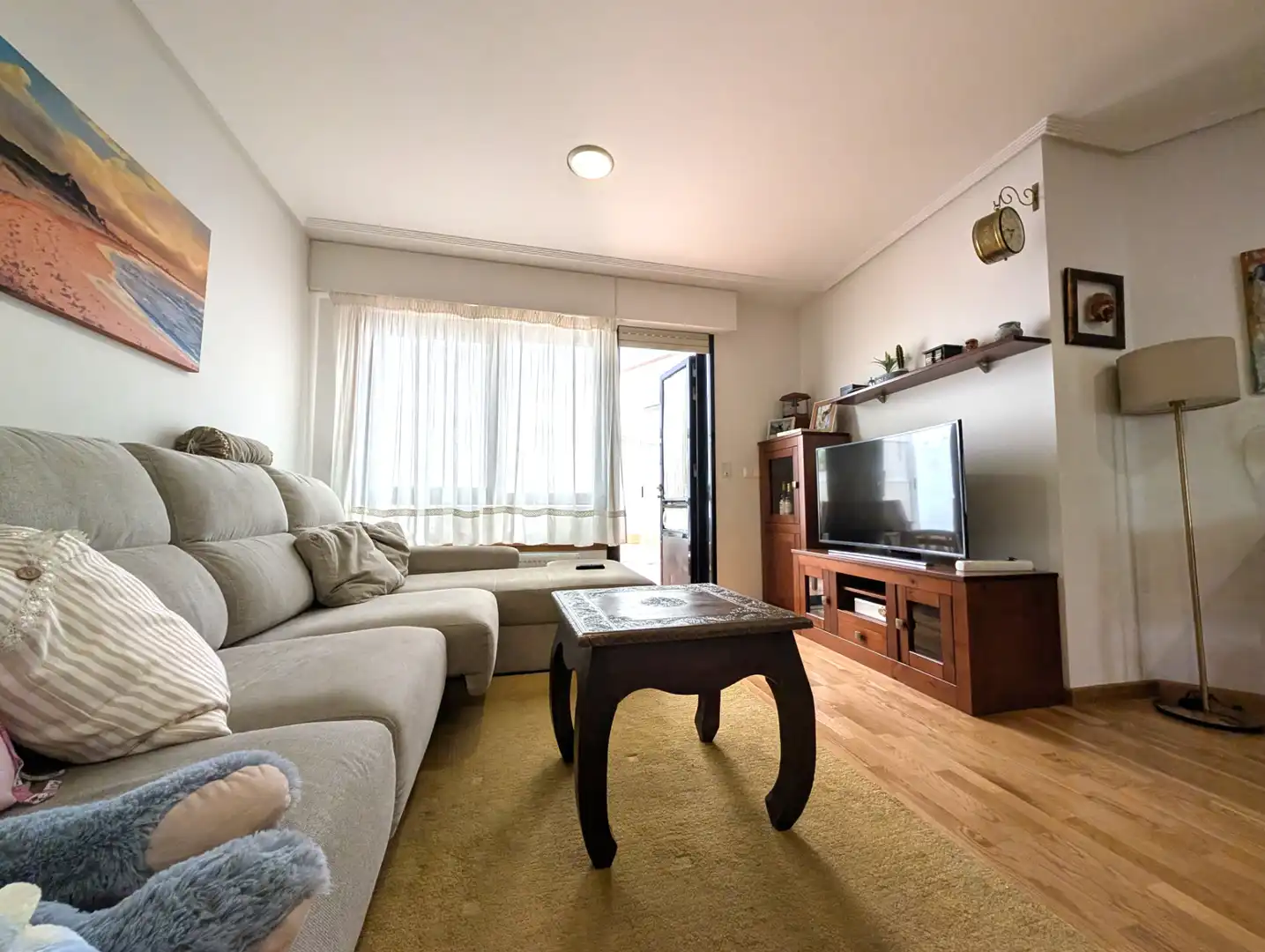 Sala de estar de Piso en venta en Narón con Amueblado