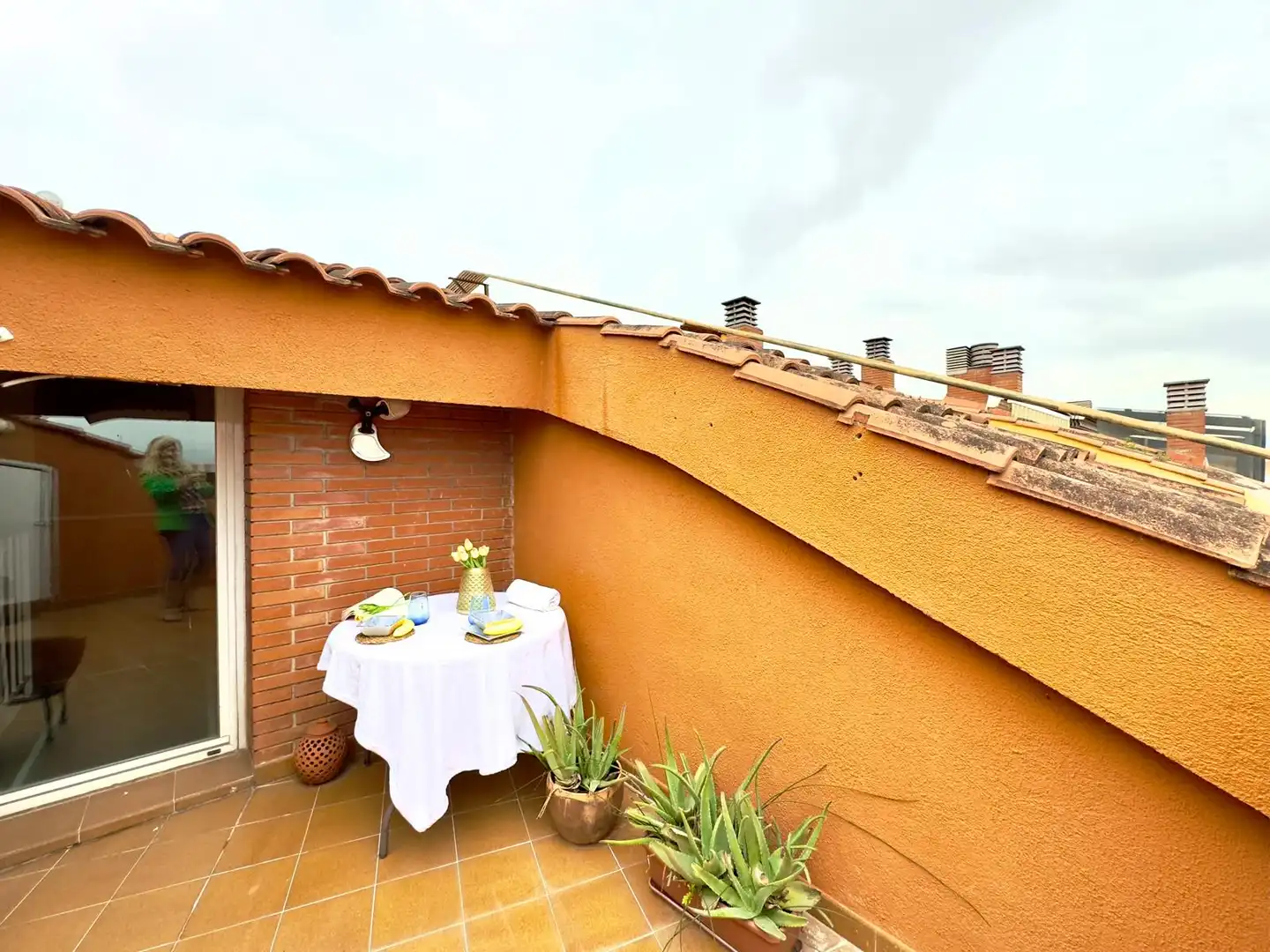 Terrasse von Maisonette zum Verkauf in Rubí mit Klimaanlage, Heizung und Parkett