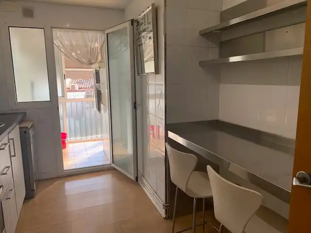 Küche von Wohnung zum Verkauf in Badalona mit Klimaanlage, Heizung und Parkett
