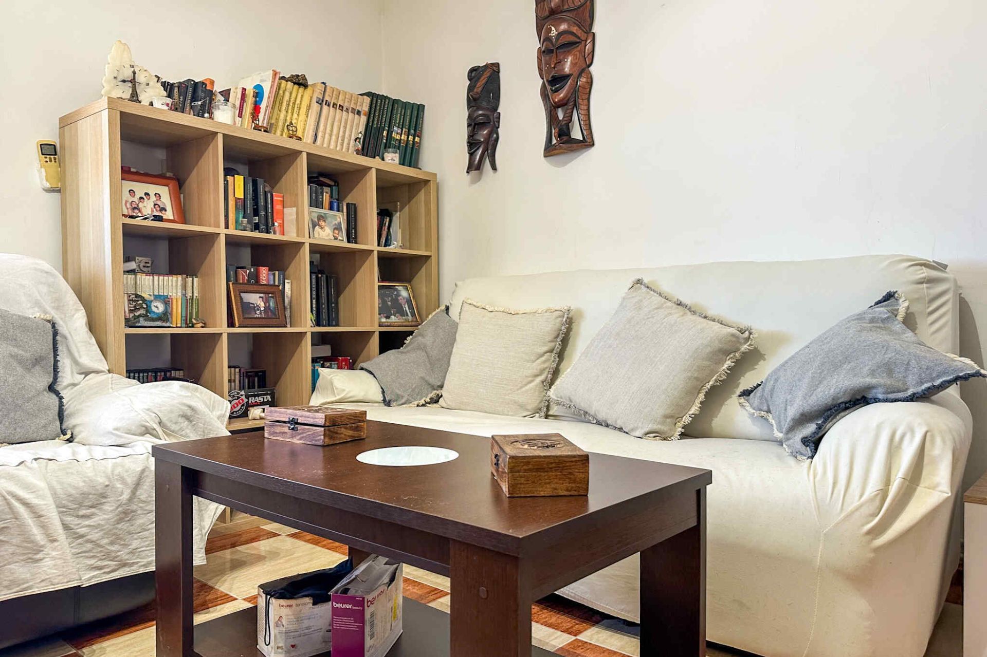 Living room of Flat for sale in  Madrid Capital  with Air Conditioner, Heating and Storage room
