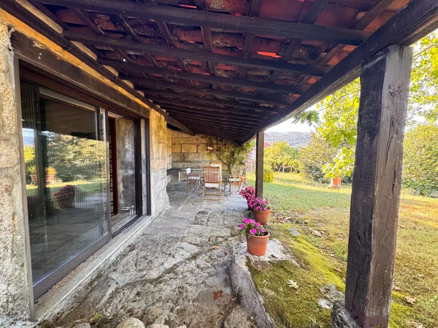 Terraza de Casa o chalet en venta en Pontevedra Capital  con Calefacción, Jardín privado y Terraza