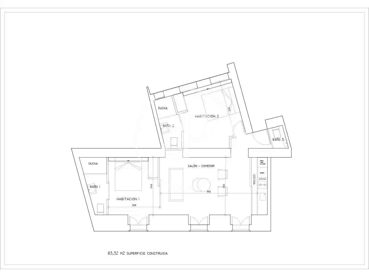 Flat for sale in Madrid  with Air Conditioner, Heating and Furnished