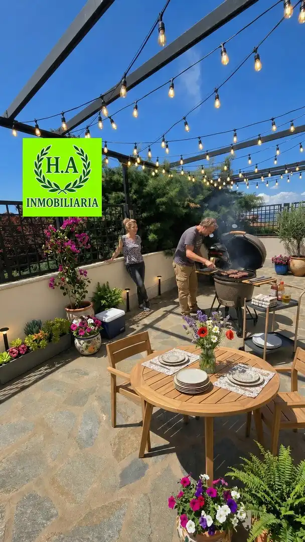 Terrasse von Haus oder Chalet zur Miete in Pedrezuela mit Klimaanlage, Heizung und Privatgarten