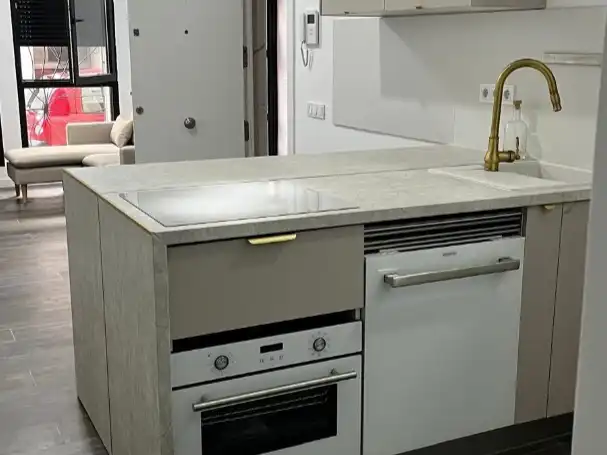 Cuina de Pis de lloguer en Alicante / Alacant amb Aire condicionat i Balcó