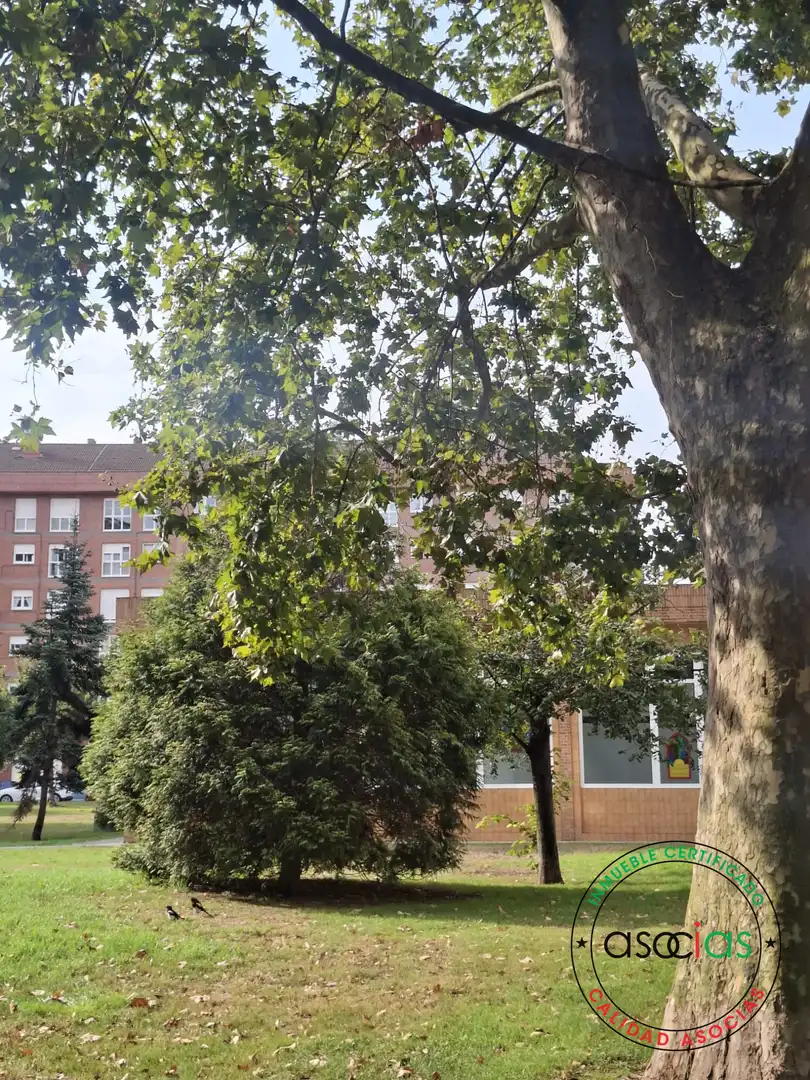 Jardín de Piso en venta en Gijón  con Calefacción, Parquet y Trastero
