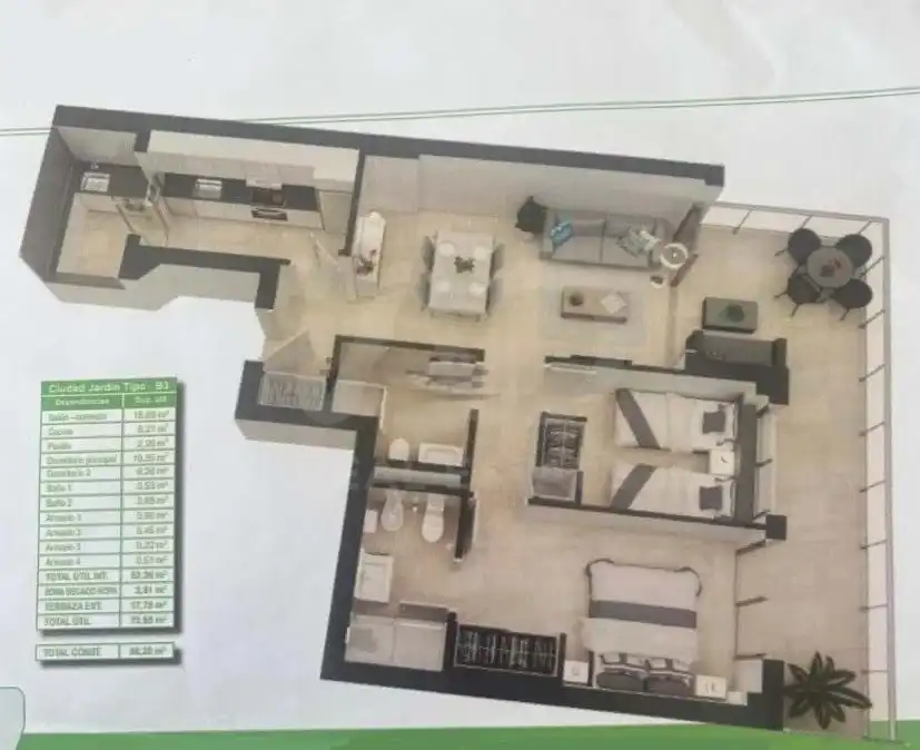 Ático en venta en Cabanes con Aire acondicionado, Calefacción y Terraza
