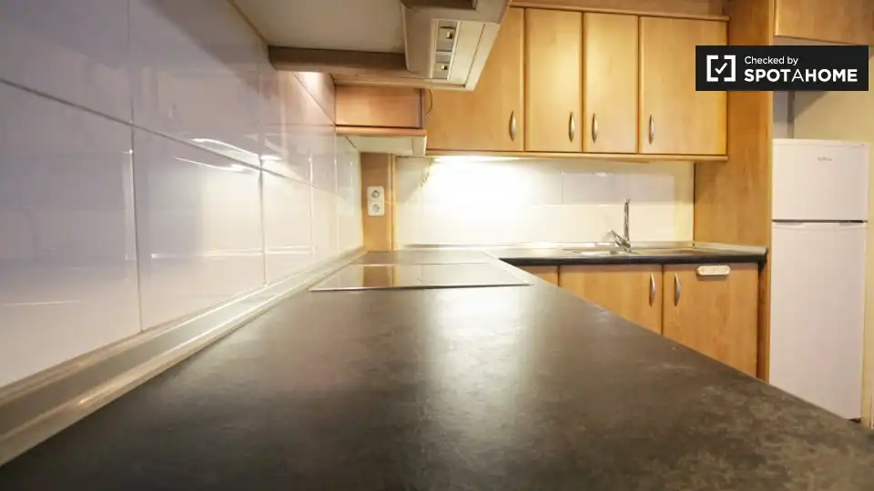Cocina de Piso de alquiler en Barcelona con Aire acondicionado, Calefacción y Amueblado