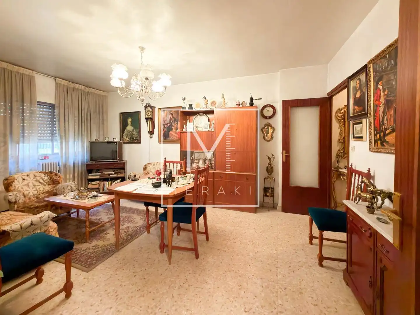 Sala de estar de Piso en venta en Albacete con Calefacción, Trastero y Amueblado