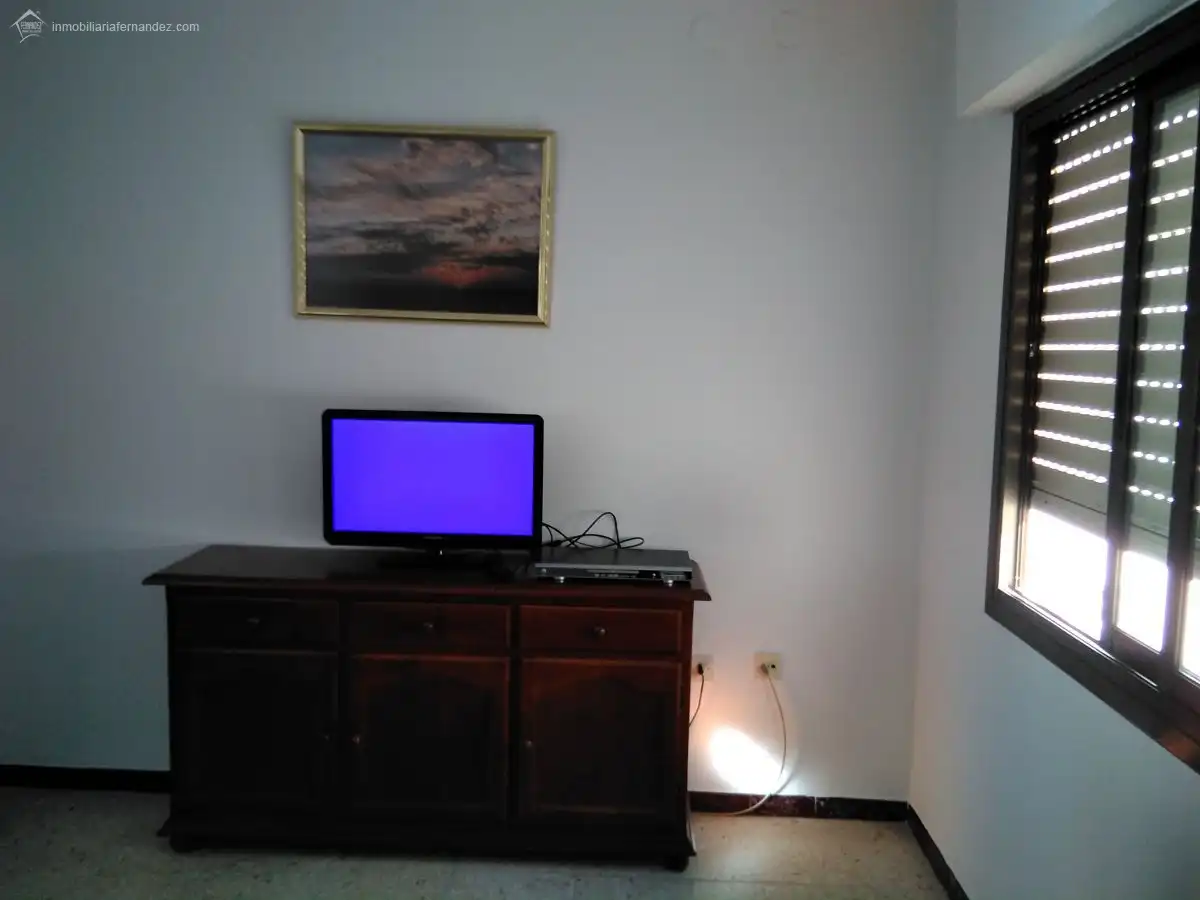 Living room of Flat for sale in Cáceres  with Heating, Terrace and Furnished