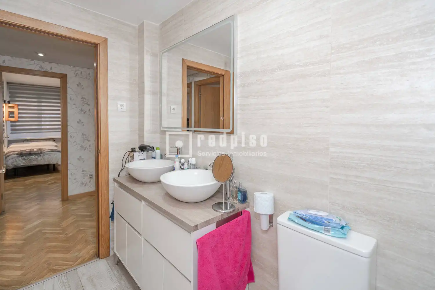 Schlafzimmer von Wohnung zum Verkauf in Arroyomolinos (Madrid) mit Heizung, Parkett und Abstellraum