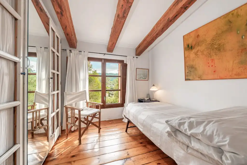 Habitación de Finca rústica en venta en Andratx con Jardín privado, Parquet y Terraza