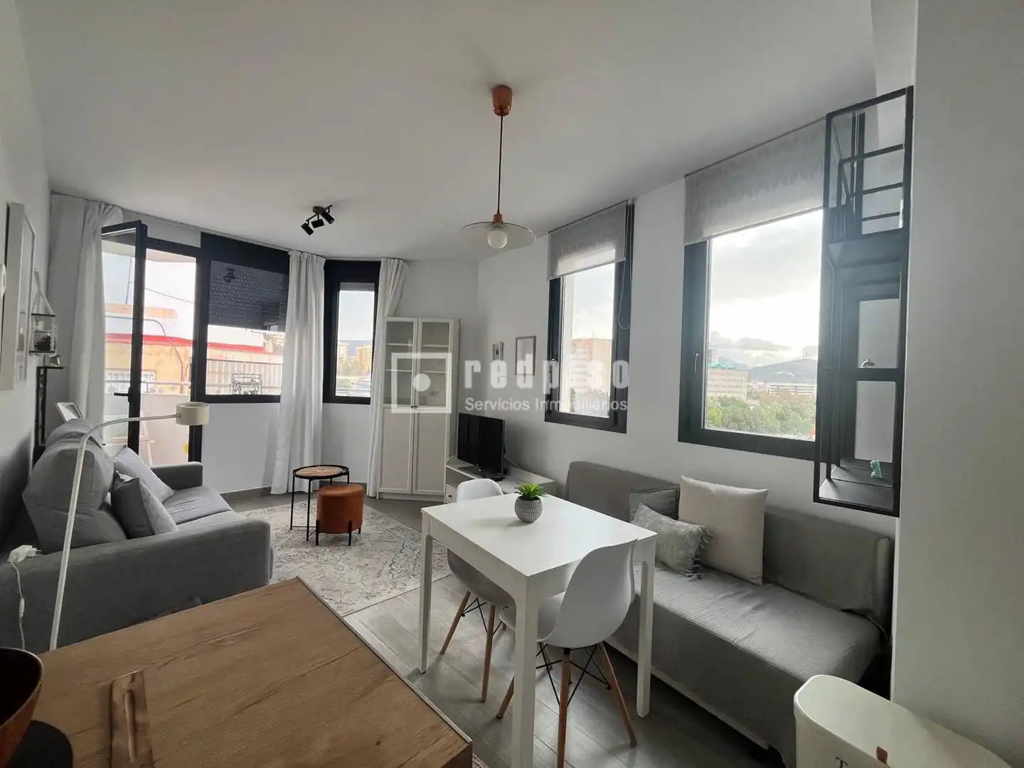 Sala de estar de Piso de alquiler en Málaga con Aire acondicionado, Calefacción y Terraza