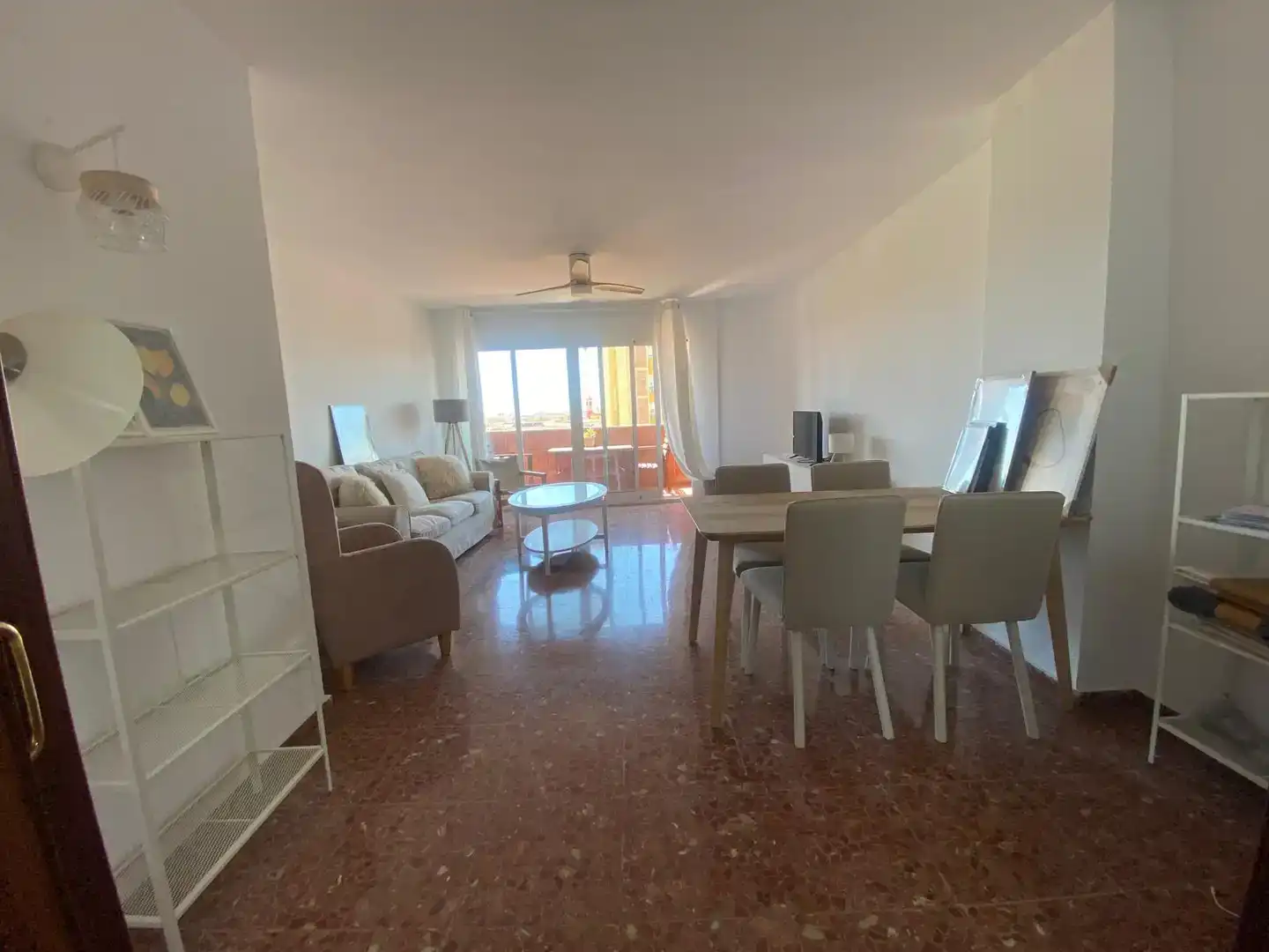 Sala d'estar de Pis en venda en Málaga Capital amb Aire condicionat i Balcó
