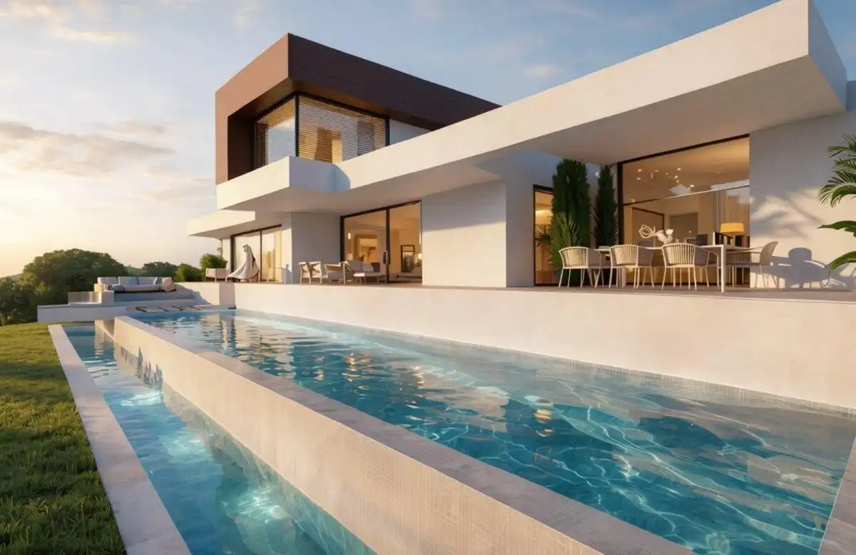 Piscina de Casa o xalet en venda en Benahavís