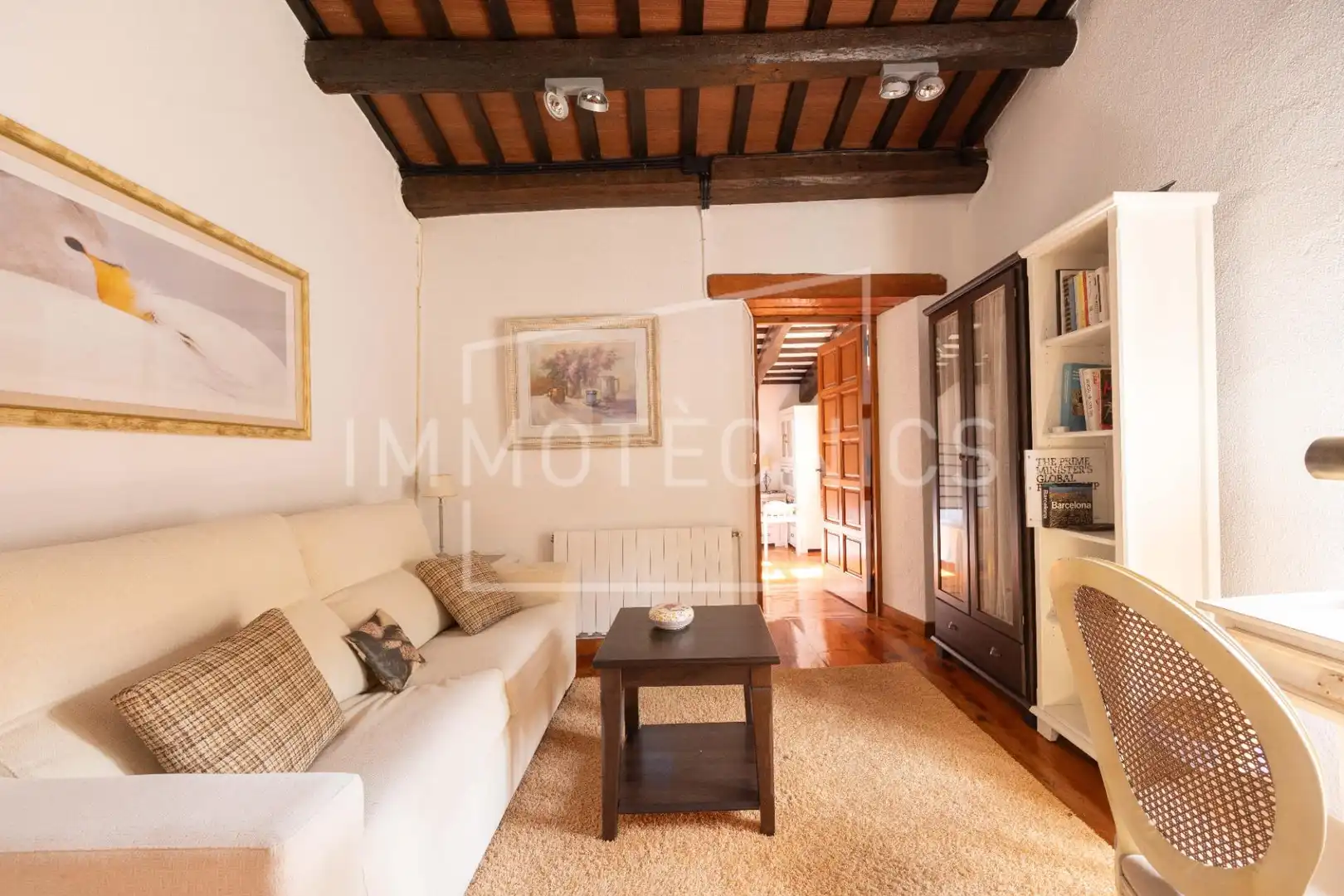 Sala d'estar de Finca rústica en venda en Sant Iscle de Vallalta amb Calefacció, Jardí privat i Piscina
