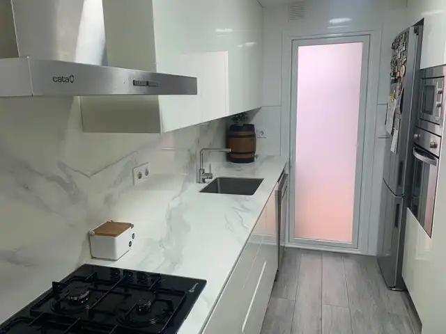 Cocina de Piso en venta en Torredembarra con Calefacción, Parquet y Terraza