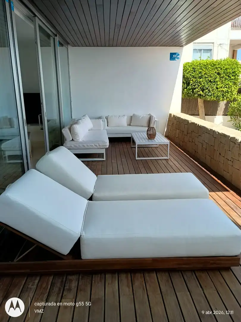 Terrasse von Dachboden zur Miete in Jávea / Xàbia mit Klimaanlage, Heizung und Terrasse