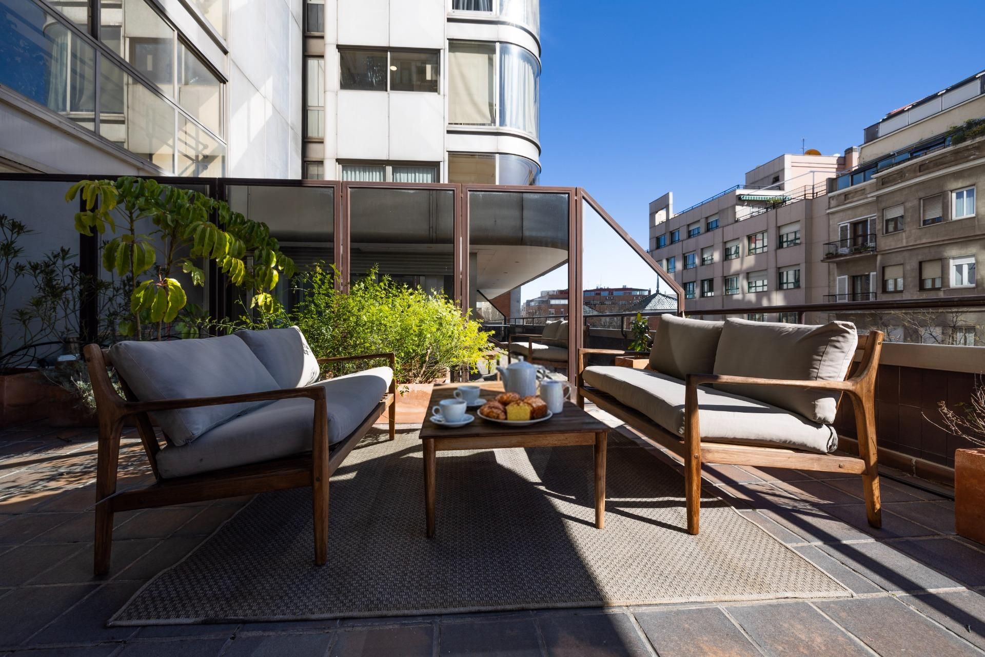 Terrassa de Pis de lloguer en  Madrid Capital amb Terrassa i Moblat