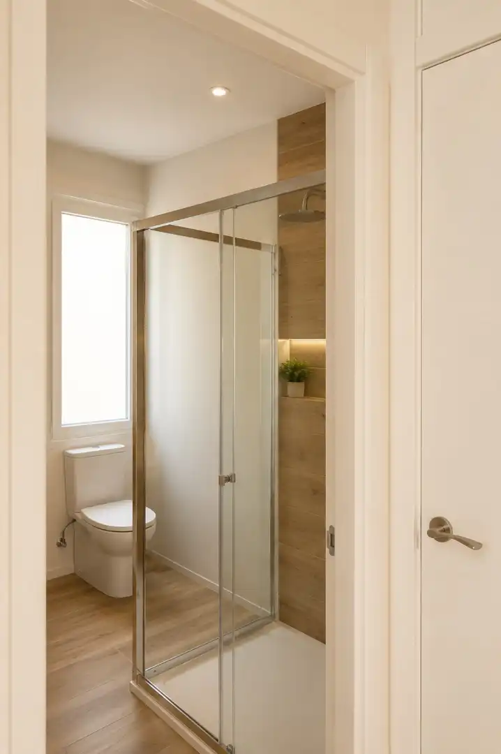 Bathroom of Flat for rent in Madrid  with Air Conditioner, Heating and Furnished